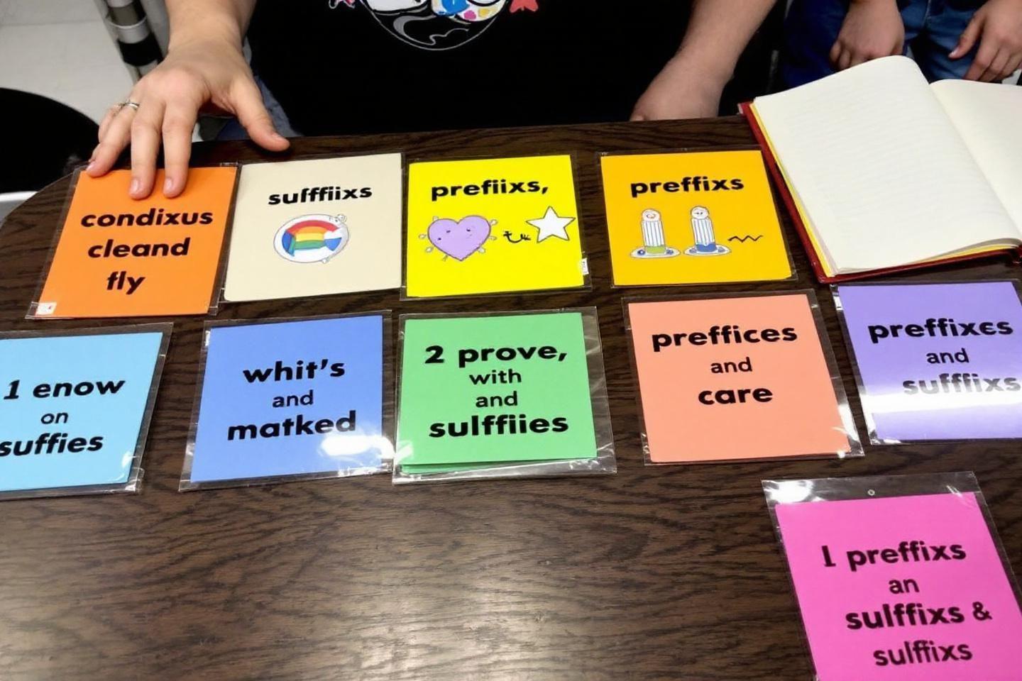 Fiches de vocabulaire CM2 sur les préfixes et suffixes